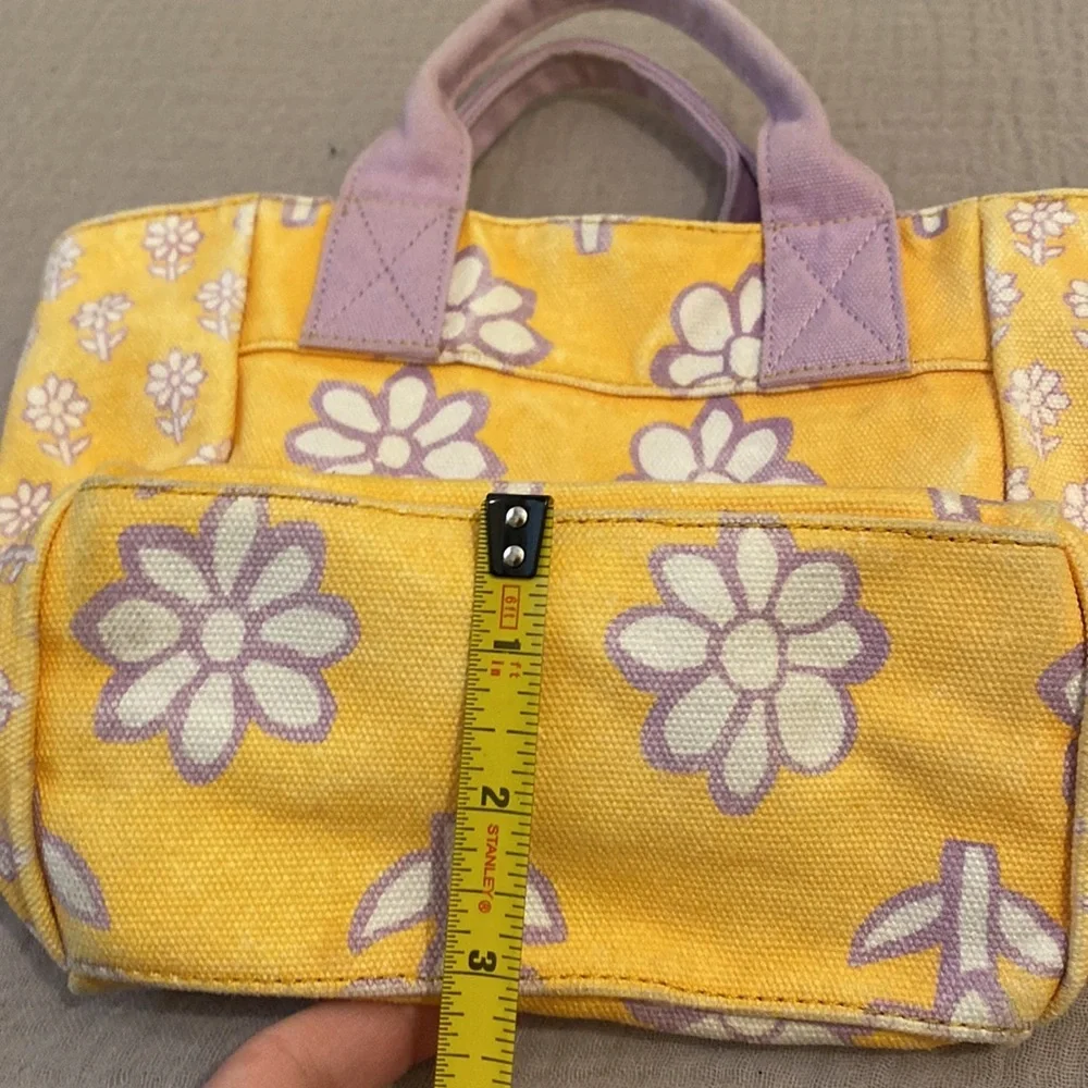 RHODE MINI Floral Yellow and Purple Tote Bag - Picture 9 of 9